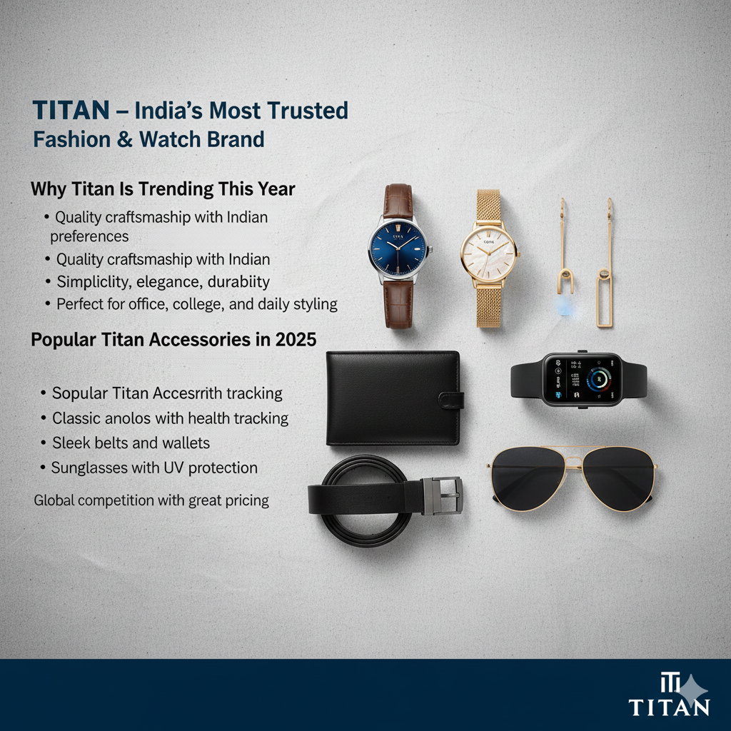 Discover the top trending accessories for 2025 and the best brands to buy now. Explore stylish, affordable picks from Fossil, Titan, Zara, H&M, and Kaimono.